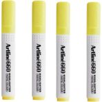 Artline 660 Fosforlu Kalem Kesik Uç 1.0 4.0 mm Fosforlu Sarı 4 Adet