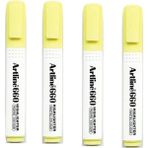Artline 660 Fosforlu Kalem Kesik Uç 1.0 4.0 mm Pastel Yellow 4 Adet