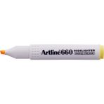 Artline 660 Kesik Uç:1,0-4,0 mm Pastel Yellow Sarı Fosforlu Kalem