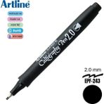 Artline Caligraphy Pen 2.0 Kesik Uçlu Kaligrafi Kalemi Siyah / EPF-242 - Çok Renkli - standart