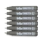 Artline Draving 231 0,1mm Siyah Teknik Çizim Kalemi