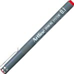 Artline Drawing System 0.1 mm Kırmızı Teknik Çizim Kalemi