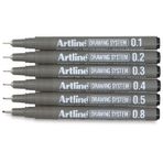 Artline Drawing System Teknik Çizim Kalemi 6'lı Set