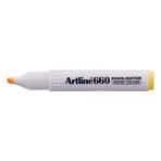 artline fosforlu kalem (ışaret kalemi) kesik uç 1,0-4,0 mm pastel yellow sarı 660 (12 li paket) - Yok