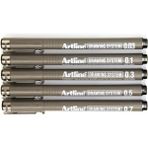 Artline Teknik Çizim Kalemi 5li Set No1