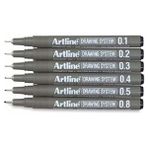 Artline Teknik Çizim Kalemi 6'ı Set