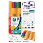 ArtMaster 10 Renk Fineliner Kalem 1 Paket Stabilo Point 88 10 Lu Ana Renkler İnce Keçe Uçlu Kalem 0.4mm Su Bazlı Mürekkep