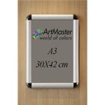 ArtMaster A3 Rondo Çerçeve Tak Çıkar 30X42 cm 1 Adet Afiş Çercevesi Aç Kapa Çerçeve A3 Açılır Kapanır Çerçeve - Gri - Standart