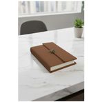 ArtMaster A5 2026 Kilitli Ajanda 168 Yaprak Suni Deri Kapaklı Günlük Ajanda Ayraçlı Planlayıcı Ajanda 15x21cm Kahverengi