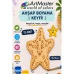 ArtMaster Ahşap Boyama Deniz Yıldızı 12 Adet 10X15CM Boyama Deniz Figürü Etkinlik Çoçuk Gelişim Motor Beceri Kreş Anasınıfı - Standart - Naturel