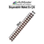 Artmaster Ahşap Maket Çit 30x4 cm Boyanabilir 1 Adet Minyatür Bahçe Çiti Dekoratif Tasarım Okul Hobi Proje