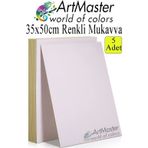 ArtMaster Beyaz Renkli Mukavva 35x50 cm 5 Adet 1 Paket Renkli Sert Karton 1.0 mm Anasınıfı Hobi Etkinlik Okul Öncesi Elişi
