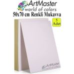 ArtMaster Beyaz Renkli Mukavva 50X70 cm 5 Adet 1 Paket Renkli Sert Karton 1.0 mm Anasınıfı Hobi Etkinlik Okul Öncesi Elişi - Standart