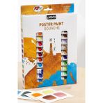 ArtMaster Guaj Boya 24 Renk 12 ml 1 Paket Pepeo Guaj Boya Seti 24 Lü Tüpte Canlı Parlak ve Solmayan Profesyonel - Çok Renkli