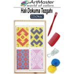 ArtMaster Halı Dokuma Tezgahı 22X29 cm 1 Paket Okul Çocuk Hobi Elişi Tezgah Halı Dokuma Seti Okul Sınıf Etkinlik - Naturel - Standart