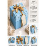 ArtMaster Hediye Kutusu Açık Mavi Kare 1 Adet K-8757 Küçük Boş Hediye Kutusu Sevgiliye Özel Kurdelalı Kutu Karton Kutu 9X9CM - Standart