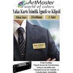 ArtMaster İğneli ve Klipsli İsimlik Altın Sarı 1 Adet Yaka İsimliği Personel Yaka Kartı Şirket İsimliği 68x33cm İşyeri Büro Ofis