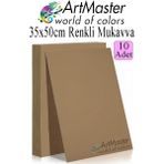 ArtMaster Kahverengi Renkli Mukavva 35X50 cm 10 Adet 1 Paket Renkli Sert Karton 1.0 mm Anasınıfı Hobi Etkinlik Okul Öncesi Elişi - Standart