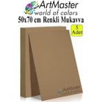 ArtMaster Kahverengi Renkli Mukavva 50X70 cm 5 Adet 1 Paket Renkli Sert Karton 1.0 mm Anasınıfı Hobi Etkinlik Okul Öncesi Elişi - Standart