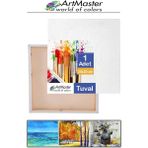 ArtMaster Kare Tuval 20X20 Astarlı Mini Resim Tuvali 1 Adet Tuvali 20*20 Tual Akrilik Boya Yağlı Boya Için Idealdir - Beyaz
