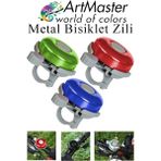 ArtMaster Metal Bisiklet Zili 3 Adet Scooter Zili Denge Zili Alümünyum Bisiklet Zili Bisiklet Süsü Korna Aksesuar - Çok Renkli - Standart
