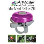 Artmaster Mor Metal Bisiklet Zili 1 Adet Scooter Zili Denge Zili Alümünyum Bisiklet Zili Bisiklet Süsü Korna A
