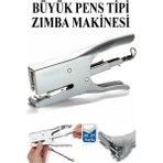 ArtMaster Pens Zımba Makinesi 24/6 1 Adet Norex Pens Tipi Çelik Büyük Zımba Makinası 30 35 Sayfa Ofis Büro Okul Öğrenci Büyük Boy - Gri - Standart