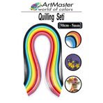 Artmaster Quilling Seti İnce 5 mm 1 Paket Karışık Renkli Quling Kağıt Katlama Kıvırma Sanatı Telkari Kuiling