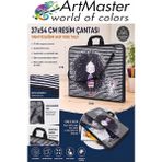 ArtMaster Resim Çantası Desenli Kumaş 37X54 cm 1 Adet ART04 Teknik Resim Dosya Çantası 35X50 cm Askılı Proje Çantası Fermuarlı - Çok Renkli - Standart