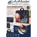 ArtMaster Resim Çantası Desenli Kumaş 37X54 cm 1 Adet ART13 Teknik Resim Dosya Çantası 35X50 cm Askılı Proje Çantası Fermuarlı - Çok Renkli - Standart