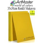 ArtMaster Sarı Renkli Mukavva 35x50 cm 5 Adet 1 Paket Renkli Sert Karton 1.0 mm Anasınıfı Hobi Etkinlik Okul Öncesi Elişi