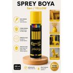 ArtMaster Sarı Sprey Boya 200 ml 1 Adet Südor Hızlı Kuruyan Renkli Profesyonel Canlı Renk Ahşap Plastik Demir Metal Porselen Cam