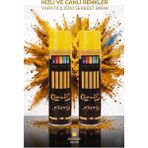 ArtMaster Sarı Sprey Boya 200 ml 2 Adet Südor Hızlı Kuruyan Renkli Profesyonel Canlı Renk Ahşap Plastik Demir Metal Porselen
