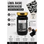 ArtMaster Siyah Linol Mürekkebi 100 ml 1 Adet Lutart Linol Baskı Boya Mürekkebi Blok Baskı Sanat Su Bazlı Matbaa Mürekkebi Hobi - Standart