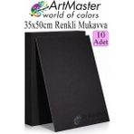 ArtMaster Siyah Renkli Mukavva 35X50 cm 10 Adet 1 Paket Renkli Sert Karton 1.0 mm Anasınıfı Hobi Etkinlik Okul Öncesi Elişi - Standart
