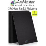 ArtMaster Siyah Renkli Mukavva 35X50 cm 5 Adet 1 Paket Renkli Sert Karton 1.0 mm Anasınıfı Hobi Etkinlik Okul Öncesi Elişi - Standart