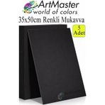 ArtMaster Siyah Renkli Mukavva 35x50 cm 5 Adet 1 Paket Renkli Sert Karton 1.0 mm Anasınıfı Hobi Etkinlik Okul Öncesi Elişi