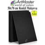 ArtMaster Siyah Renkli Mukavva 50X70 cm 5 Adet 1 Paket Renkli Sert Karton 1.0 mm Anasınıfı Hobi Etkinlik Okul Öncesi Elişi - Standart