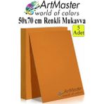 ArtMaster Turuncu Renkli Mukavva 50X70 cm 5 Adet 1 Paket Renkli Sert Karton 1.0 mm Anasınıfı Hobi Etkinlik Okul Öncesi Elişi - Standart
