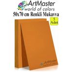ArtMaster Turuncu Renkli Mukavva 50x70 cm 5 Adet 1 Paket Renkli Sert Karton 1.0 mm Anasınıfı Hobi Etkinlik Okul Öncesi Elişi