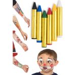ArtMaster Yüz Boyası 6 Renk 1 Paket Bubu Face Paint Yüz Boyası Canlı Renkler Sağlığa Zararsız Kreş Okul Öncesi - Çok Renkli - Standart