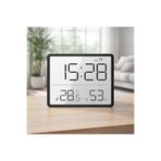 Artnest Mıknatıslı LCD Dijital Mini Saat Alarm Sıcaklık ve Nem Göstergeli Pilli 9x7 cm