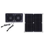 Artoct güneş Enerjili Egzoz Fanı 12W 18V Monokristalin Silikon Güneş Paneli Çift Fan Ventilatör Kiti Pet House Chicken Coop Creenhouse