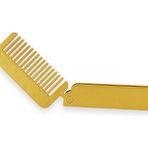 ArtPera 3D Katlanabilir Cep Tarağı – Mini Boy 8 Cm, Dayanıklı Taşınabilir Tarak 9 Renk Seçeneği - Gold