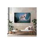 artprinta Aşkın Soyut Hali — Modern Dijital Sanat Kanvas Tablo Çok Renkli 60 x 120