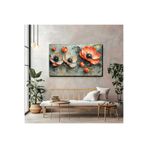 artprinta Kabartmalı Çiçek Temalı Duvar Tablosu Çok Renkli 70 x 100