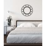 Artroya - Kalpten Taç Metal Tablo, Duvar Dekoru - Sevgi, Sevgili, Aşk Temalı Hediyelik Tablo - 65 x 65 - cm -Siyah - Doğum Günü - Sevgililer Günü - Anneler Günü -LOVE-064
