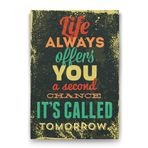 ArtTablo Free Beer Tomorrow Retro & Motto 40x60 cm Kanvas Tablo