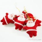 Artte Noel Baba 6 Parça Yılbaşı Ağaç Süsü