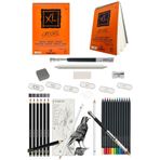 arttone Canson Xl Spiralli Eskiz 90Gr A5 50 Yp Pitt Graphite Matte 10B, 8B, 6B, 4B, 2B ,HB Eskiz Çizim Set